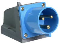 Вилка стационарная ССИ-523 2P+PE 32А 200-250В IP44 IEK