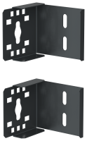 ITK LINEA S Кронштейн для крепления вертикального кабель-оргорганайзера в зоне Zero-U черный (2шт/компл)