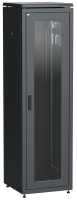 ITK LINEA N Шкаф сетевой 19" 33U 600х800мм стеклянная передняя дверь задняя металлическая черный
