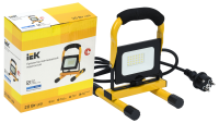 Прожектор светодиодный СДО 06-20П переносной 6500К IP65 черный IEK