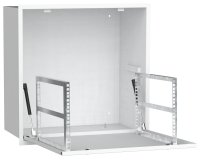 ITK LINEA R Шкаф встраиваемый потолочный 6U 600х600мм дверь металлическая белый