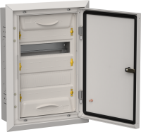 TITAN 5 Корпус металлический ЩРв-24 (1х24) 505х365х130мм IP31 серый (одна дверь) IEK