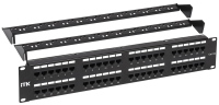 ITK 2U патч-панель кат.5E UTP 48 портов (Dual) с кабельным органайзером