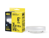 Лампа светодиодная T75 таблетка 6Вт 230В 6500К GX53 IEK