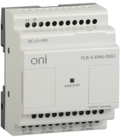 Логическое реле PLR-S. Модуль расширения 2 каналами аналогового вывода (0..10В/0..20мА) серии ONI. Напряжение питания 12-24 В DC