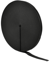 Монтажная текстильная лента 20мм (50м) чёрная IEK