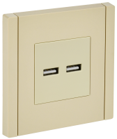 FORTE&PIANO Розетка USB A+A 3,1А FP449 ваниль IEK