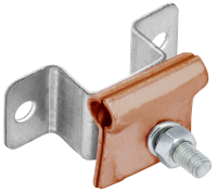 Держатель-зажим соединительный круглого проводника 6-12мм опорный L=30-40мм медь IEK