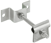 Держатель-зажим соединительный проводника круглого 6-10мм опорный L=100мм оцинкованная сталь IEK