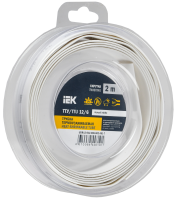 Трубка термоусадочная ТТУ нг-LS 12/6 белая (2м/упак) IEK