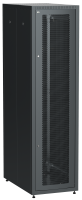 ITK LINEA E Шкаф напольный сетевой 19" 47U 600х1000мм перфорированная передняя дверь задняя металлическая черный