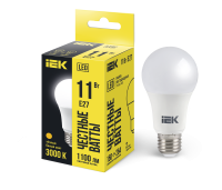 Лампа светодиодная A60 груша 11Вт 230В 3000К E27 IEK