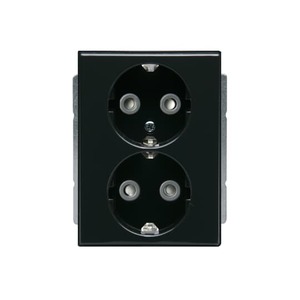 2TKA00000440 - Розетка Double Shuko 16А 230В Impressivo, антрацит