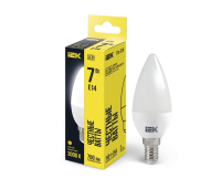 Лампа светодиодная C35 свеча 7Вт 230В 3000К E14 IEK