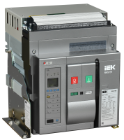 Воздушный автоматический выключатель переменного тока ВА77 стационарного исполнения 3 полюса типоразмер D 65кА 2500А EA с набором аксессуаров: мотор привод катушка включения катушка отключения MASTER IEK