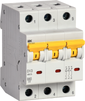 Автоматический выключатель ВА47-60МА без теплового расцепителя 3P 13А 6кА D IEK