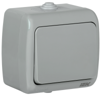 AQUATIC Выключатель 1-клавишный для открытой установки 10А IP54 ВС-20-1-0-А GENERICA