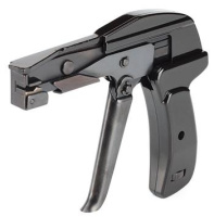 Инструмент для монтажа нейлоновых стяжек TG-01 серия ПРОФИ с регулятором усилия затяжки и автоматической обрезкой (КВТ)