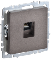 BRITE Розетка компьютерная RJ45 кат.6 РК11-БрТБ темная бронза IEK