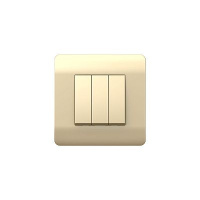 431508 - (NEW3-E) Переключатель 3-клавишный 10А, шампань (CHINT)