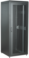 ITK LINEA N Шкаф сетевой 19" 28U 800х800мм перфорированная передняя дверь задняя металлическая черный