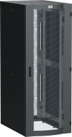 ITK LINEA S Шкаф серверный 19" 33U 800х1200мм передняя дверь двухстворчатая перфорированная задняя дверь перфорированная черный RAL 9005