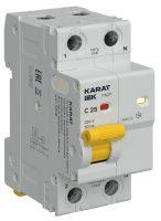KARAT Устройство защиты от дугового пробоя c автоматическим выключателем 1P+N C 25A IEK