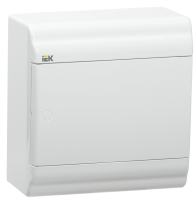 PRIME Корпус пластиковый ЩРН-П-6 модулей навесной белый/белая дверь IP41 IEK