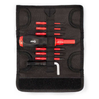 Диэлектрическая динамометрическая отвертка VDE со сменными битами SLIM, 6 шт НИО-3306 серия СЛИМ для работ под напряжением до 1000 В, стандарт VDE (КВТ)