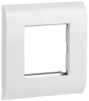 ITK Лицевая рамка для модуля Mosaic 80х80мм металлический суппорт белая