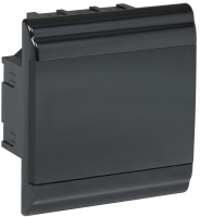 PRIME Корпус пластиковый ЩРВ-П-6 модулей встраиваемый черный IP41 IEK