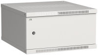 ITK Шкаф настенный LINEA WE 6U 600х650мм дверь металл серый