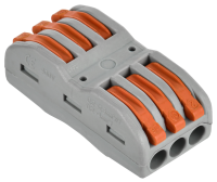 Строительно-монтажная клемма СМК 222-4133 проходная (50шт/упак) IEK