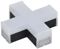 Светильник светодиодный X-образный 1010 12Вт 6500К 180х180х58мм черный IEK