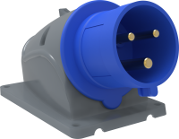 MAGNUM Вилка стационарная ССИ-523 32А-6ч/200-250В 2P+PE IP44 IEK