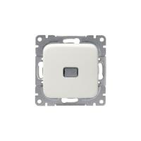 2TKA000239G1 - Кнопка 1-клавишная с нормально-открытым контактом, 10А/250В, Jussi, белый