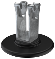 Держатель проводника круглого 8-10мм для кровли основание клей оцинкованная cталь IEK