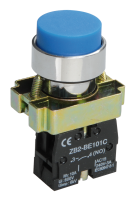 Кнопка управления LAY5-BL61 без подсветки синяя 1NO IEK