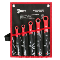 Набор диэлектрических накидных ключей НИИ-07 серия ПРОФИ для работ под напряжением до 1000 В, стандарт VDE (КВТ)