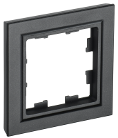 BRITE Рамка 1-местная РУ-1-БрЧ черный IEK