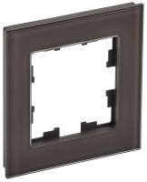 BRITE Рамка 1 -местная РУ-1-2-БрТБ стекло темная бронза IEK