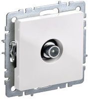 BRITE Розетка TV проходная РТВ10-0-БрБ белый IEK