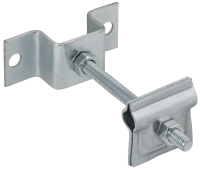 Держатель-зажим соединительный проводника круглого 6-10мм опорный L=100мм оцинкованная сталь HDZ IEK