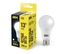 Лампа светодиодная A60 груша 13Вт 230В 4000К E27 IEK