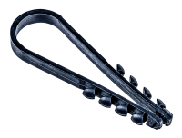 Дюбель-хомут 5-10мм для круглого кабеля нейлон черный (25шт/упак) IEK