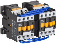 Контактор КМИ-11830 реверс 18А 230В/АС3 2NO IEK