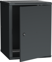ITK Шкаф LINEA W 12U 600х600мм дверь металл черный RAL9005