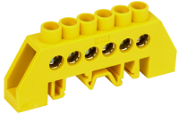 Шина PE "земля" в комбинированном DIN-изоляторе типа "Стойка" ШНИ-8х12-6-КС-Ж IEK