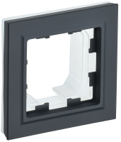BRITE Рамка 1-местная IP44 РУ-1-БрГ-44 графит IEK