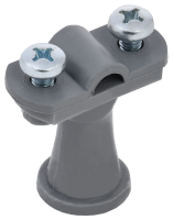 Держатель проводника круглого 6-10мм h=38мм пластик серый IEK